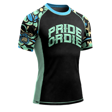 PRIDE OR DIE cold instinct RASHGUARD - Blue
